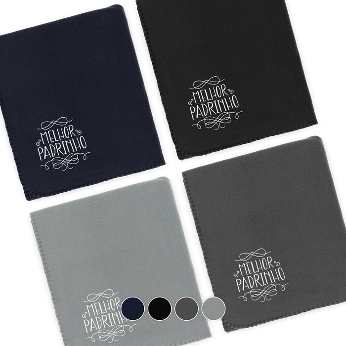 Polar fleece blanket - Melhor Padrinho embroidery