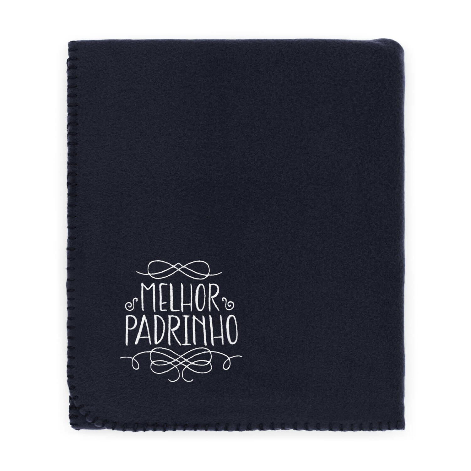 Polar fleece blanket - Melhor Padrinho embroidery