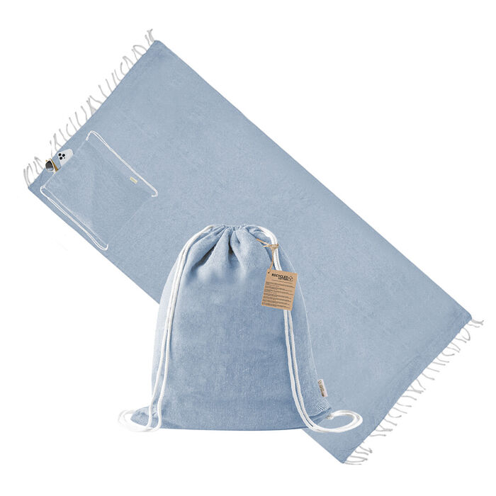 Beach pareo/bag Borinex - Sky Blue
