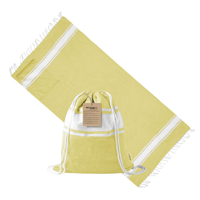 Beach pareo/bag Carey - Yellow
