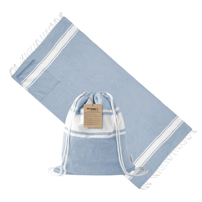 Beach pareo/bag Carey - Sky Blue