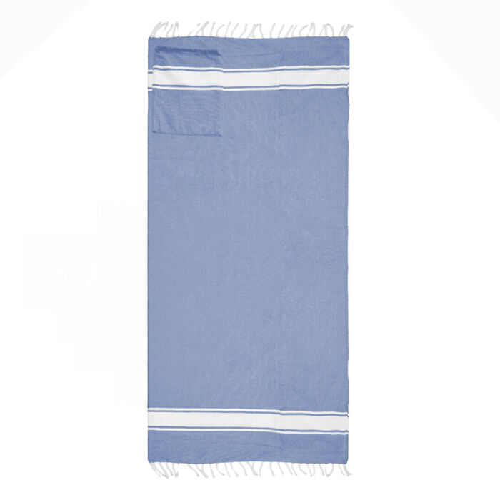 Beach pareo/bag Carey - Navy Blue