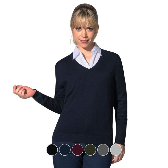 FYL - V-neck pullover Boston - Woman