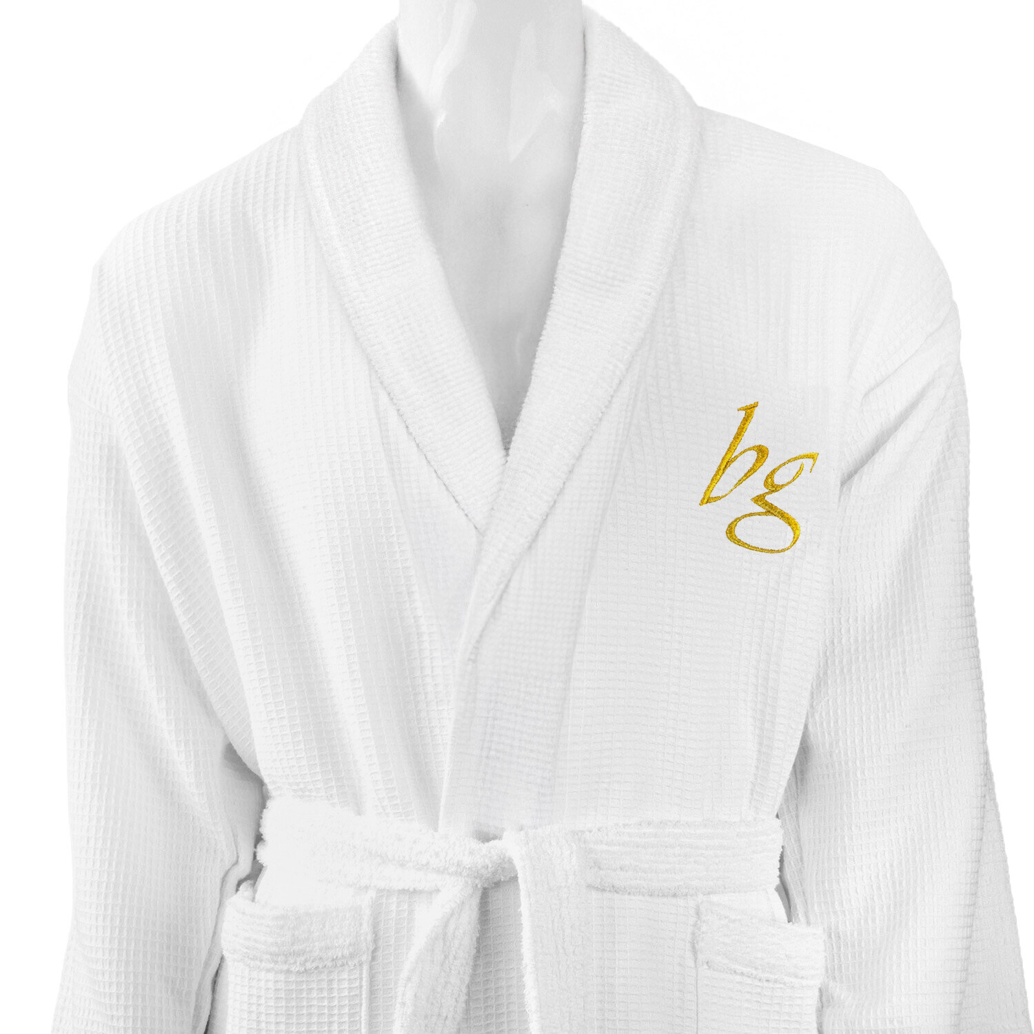 Terry and Honeycomb bathrobe - Personalized