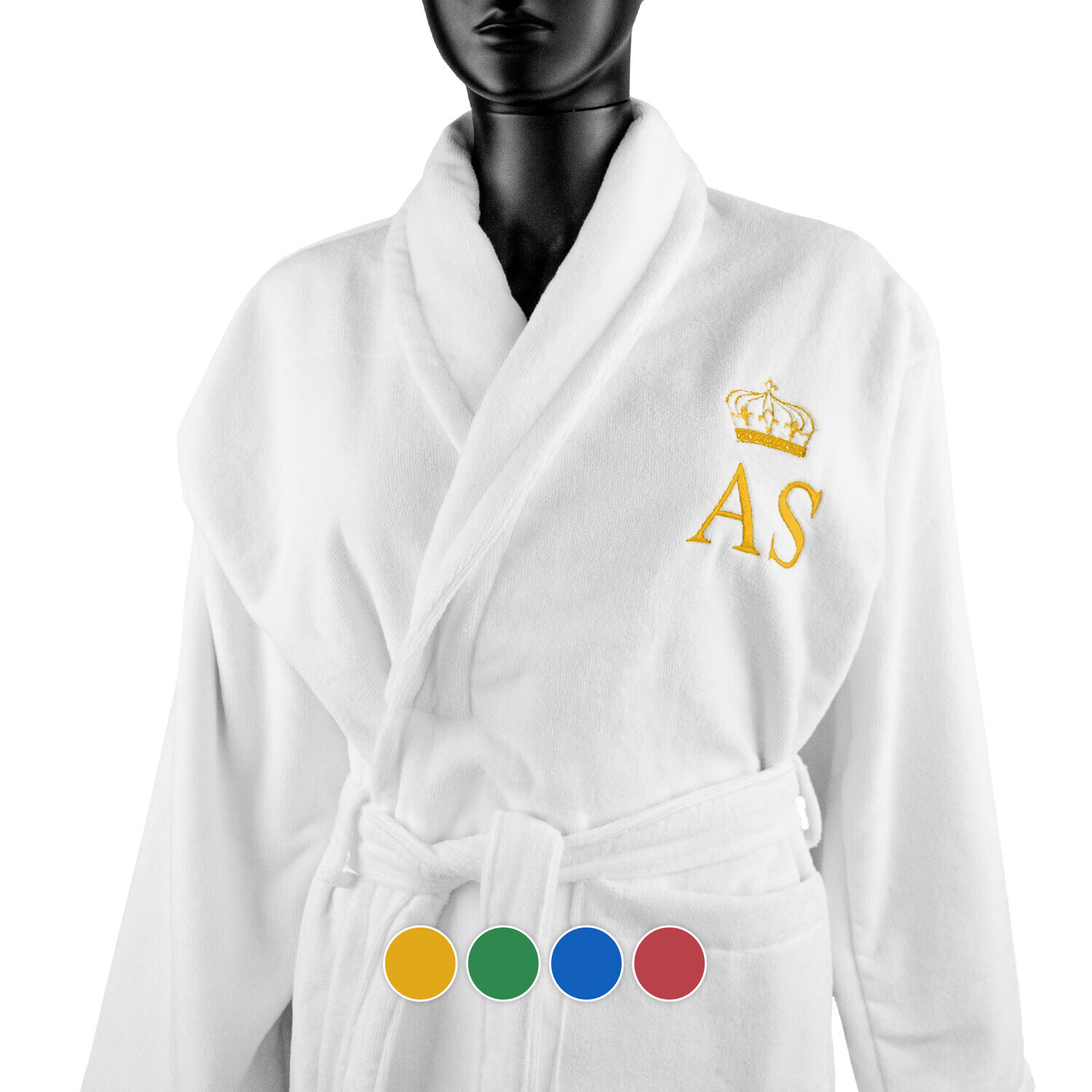 Laminated terry bathrobe Crown - Personalized