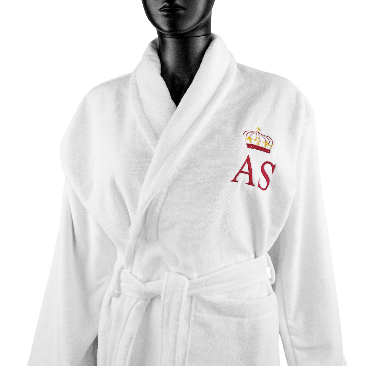 Laminated terry bathrobe Crown - Personalized
