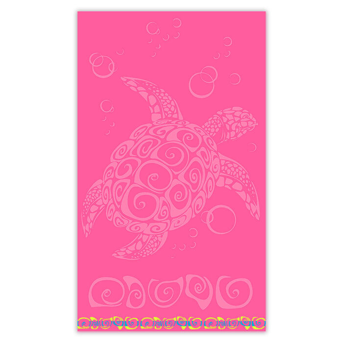 Jacquard beach towel Rumbo - Fuchsia