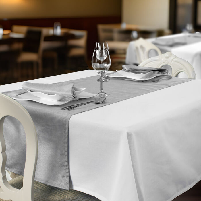 Plain anti-stain restaurant runners - Grey