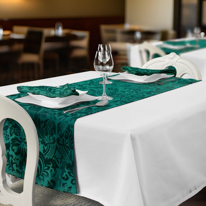 Milano anti-stain restaurant runners - Green