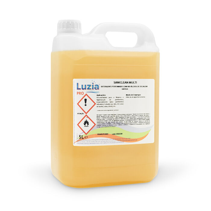 Bio-alcohol scented detergent with fast-drying Saniclean Multi 5L