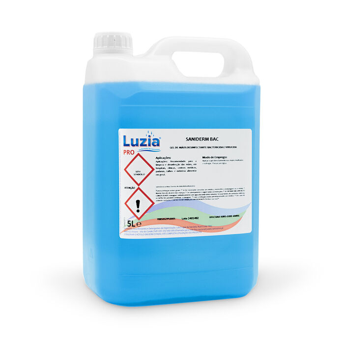 Bactericidal disinfectant hand gel Saniderm Bac 5L