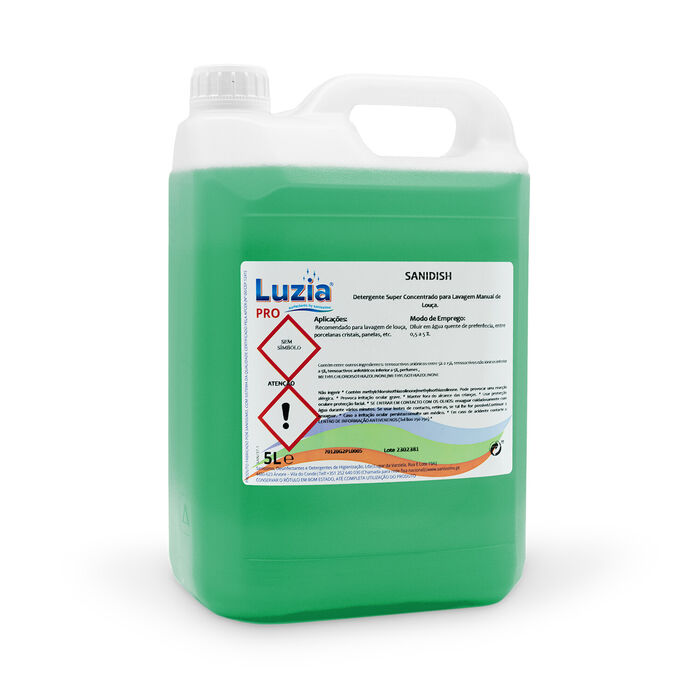 Super concentrated detergent for manual dishwashing Sanidish 5L