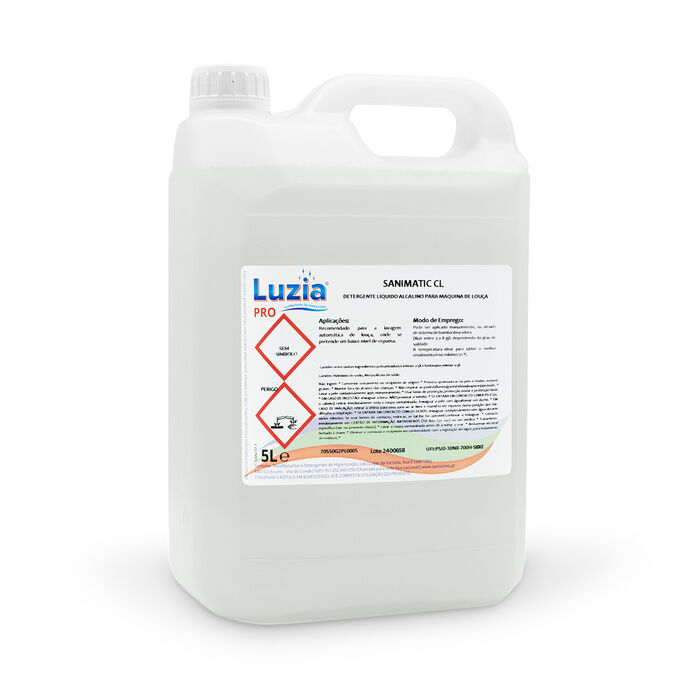 Alkaline liquid dishwasher detergent Sanimatic CL 5L