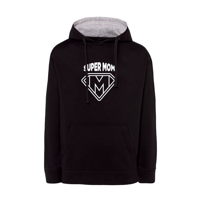 FYL - Sweatshirt com capuz Super Mom - Mulher