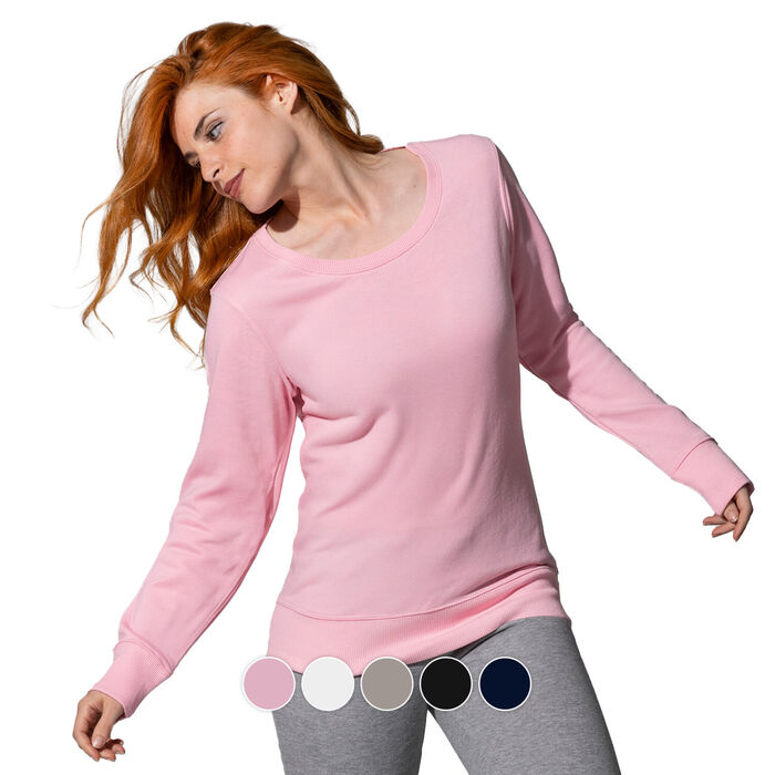 FYL - Sweatshirt com decote barco - Mulher