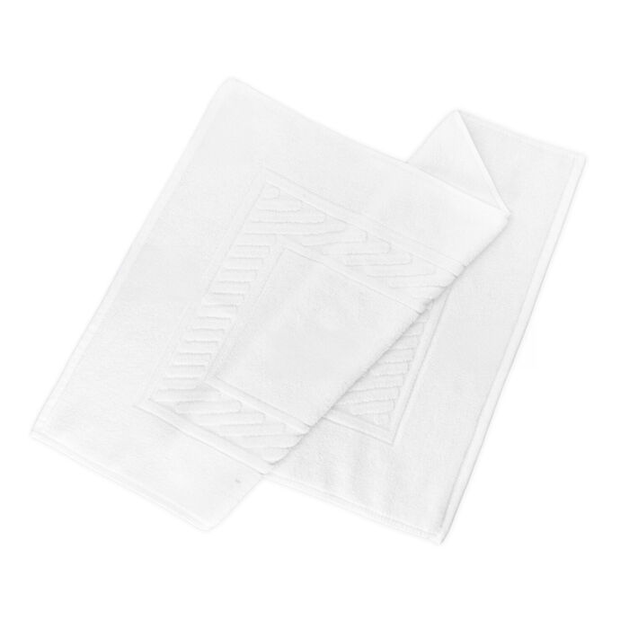 Tapete saída de banho para hotelaria - 100% Algodão - 600gr - Branco