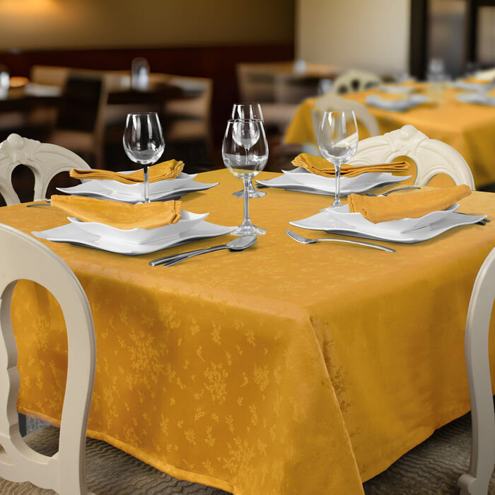 Lille anti-stain restaurant tablecloths - Gold