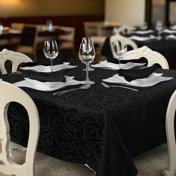 Toalhas de mesa restauração anti-nódoa Lyon - Preto