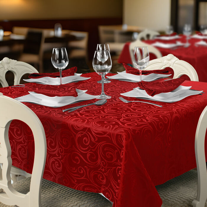 Toalhas de mesa restauração anti-nódoa Lyon - Vermelho