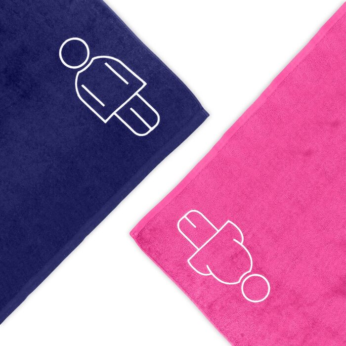 Embroidered beach towel Boy/Girl