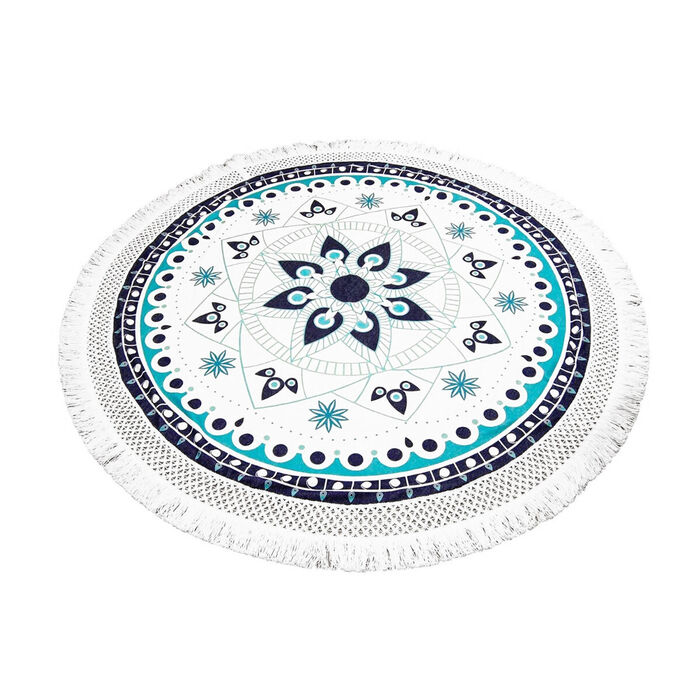 Round beach towel Harmony - Turquoise