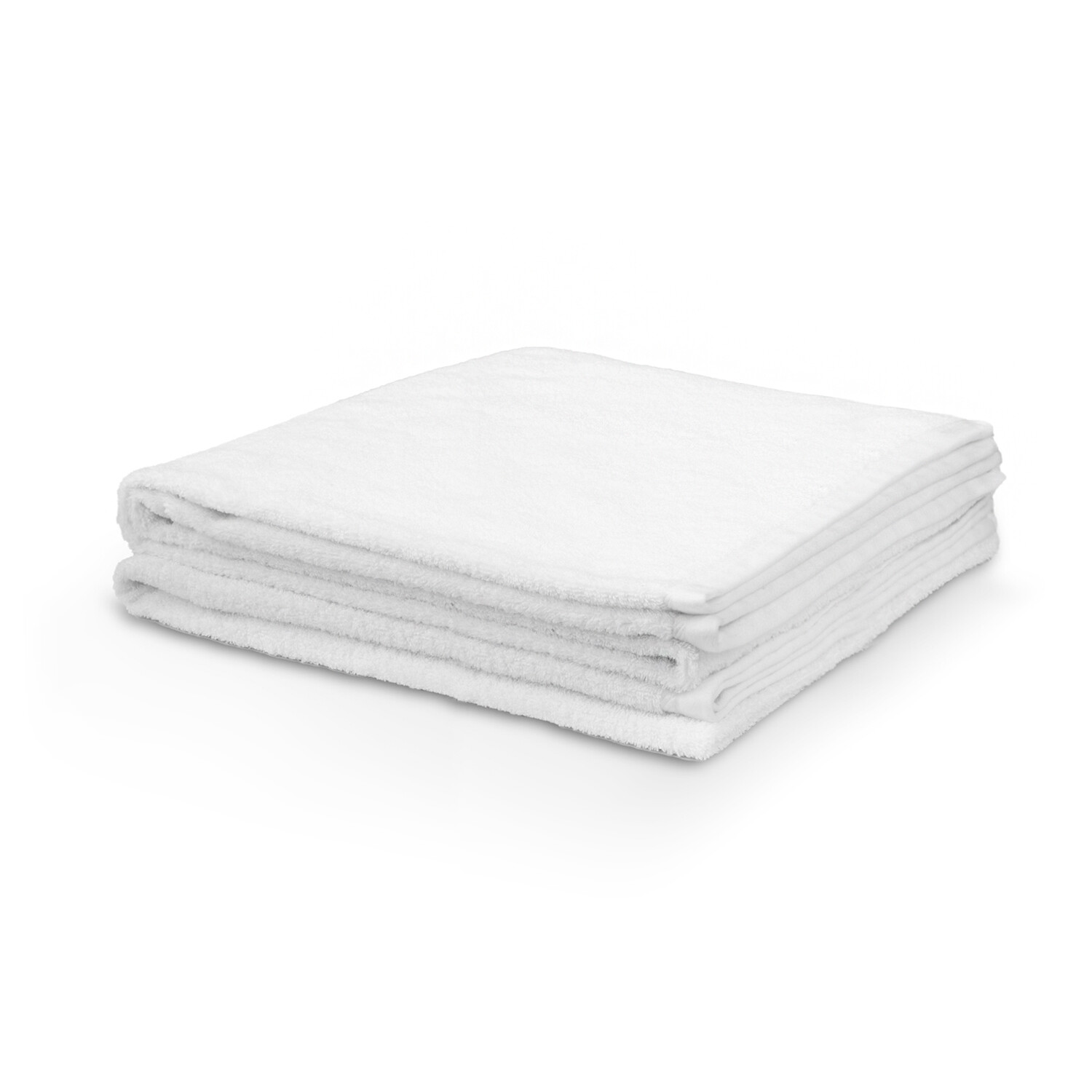 Plain white shop bath towels