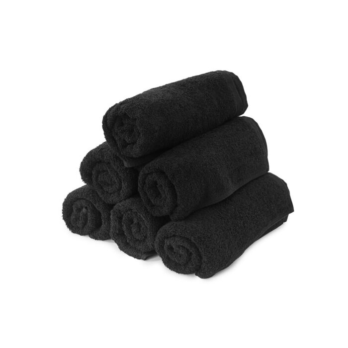 Towels for hairdressers - 100% Cotton - 400gr - Black
