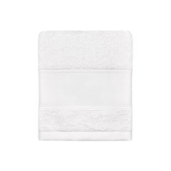 Hotel hand towels Plain Band - 100% Cotton - 500gr - White