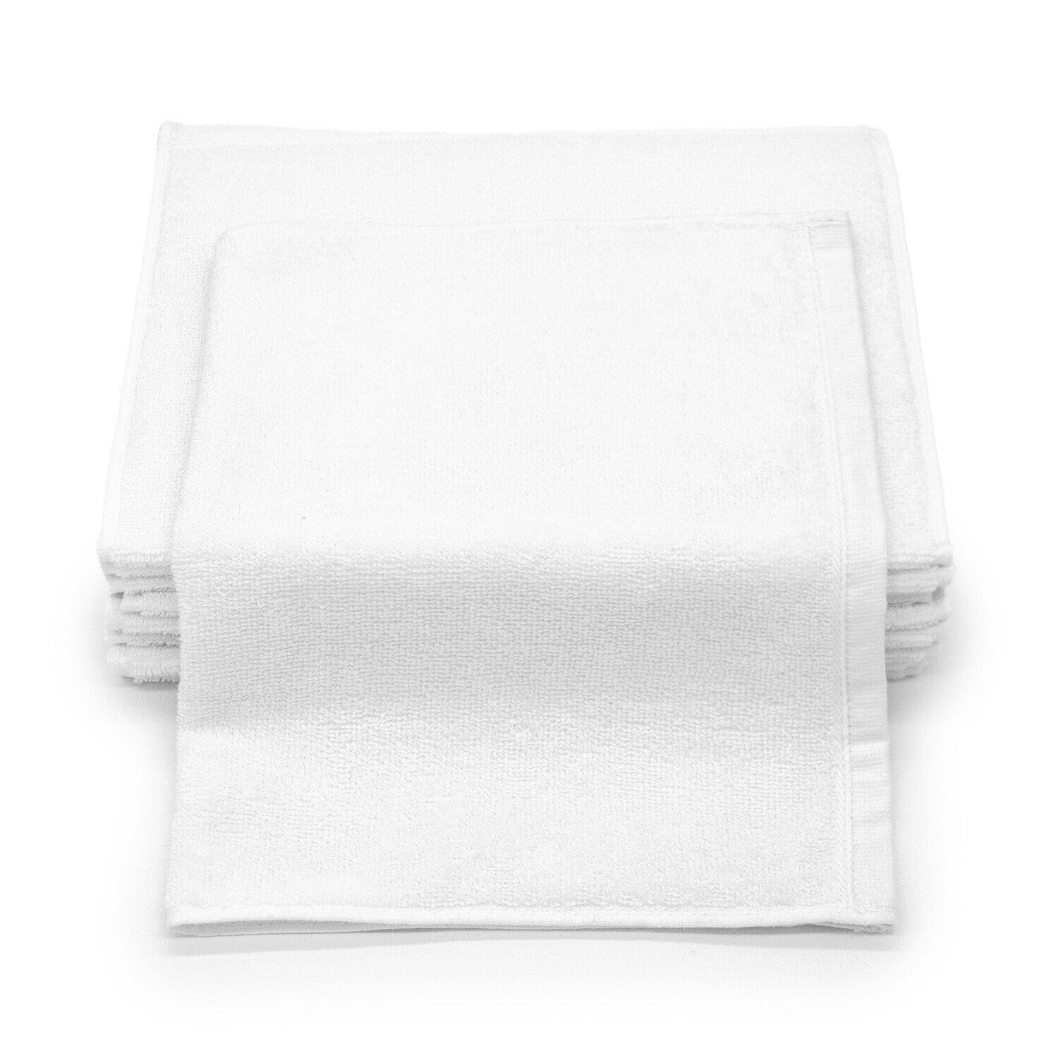 Hotel Face Cloths Liso - Twisted Yarn - White - 100% Cotton - 450gr