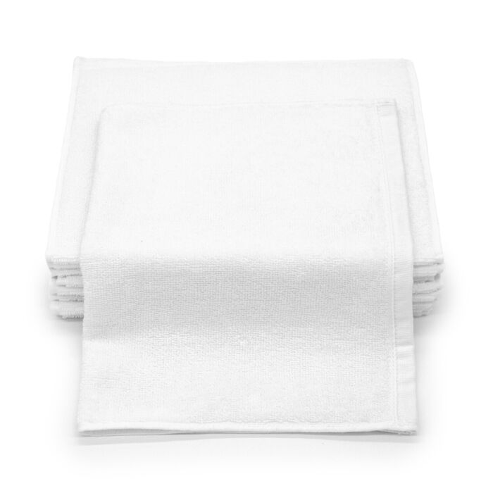 Hotel Face Cloths Liso - Twisted Yarn - White - 100% Cotton - 450gr