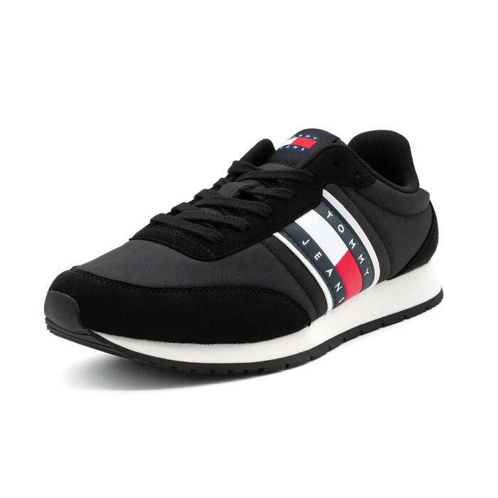 TOMMY HILFIGER - Sports Sneakers - Man - Black