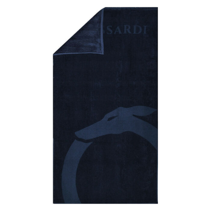 TRUSSARDI - Beach towel - Navy Blue