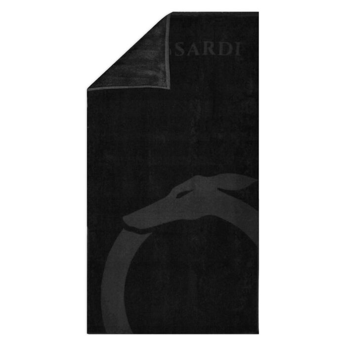 TRUSSARDI - Beach towel - Black