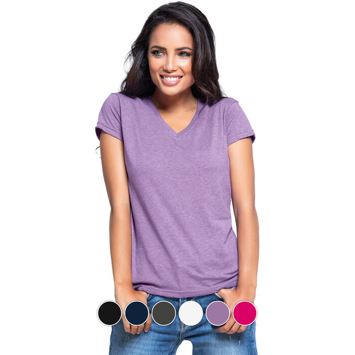 FYL - Regular Comfort V-Neck T-shirt - Woman