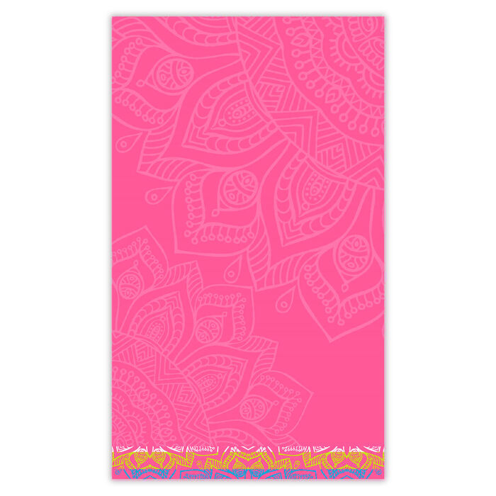 Toalha de praia jacquard Ynda - Fúcsia
