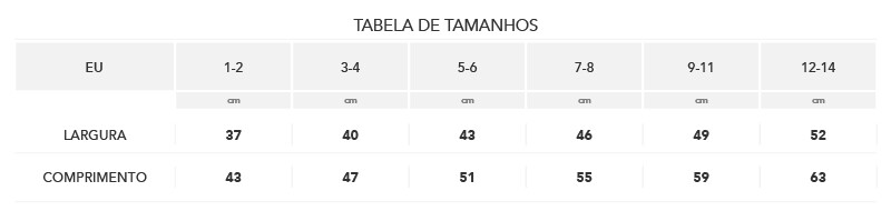 tamanhos