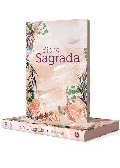 Biblia Sagrada (ACF) Capa Dura - Flor Marmore