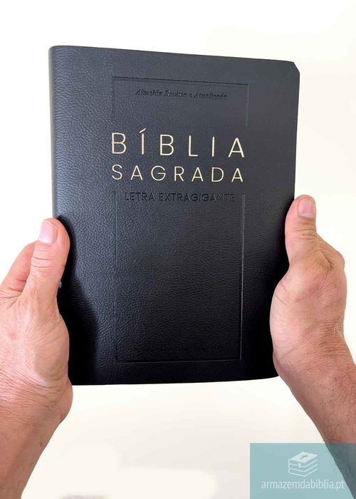 Biblia Sagrada (ARA) Letra Extra Gigante - Preta c/ Indice *Letras Vermelhas Quadro