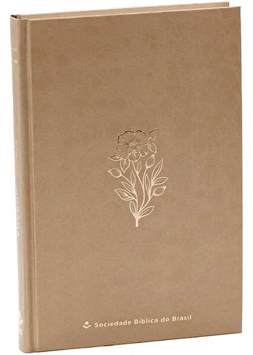 Biblia Sagrada (ARC) Capa Dura Flor Castanho