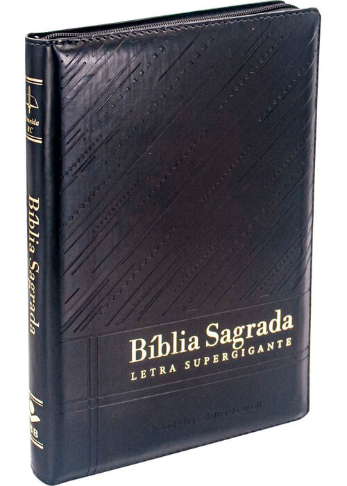 Biblia Sagrada (ARC) Letra Super Gigante - Preta c/ Indice e Fecho