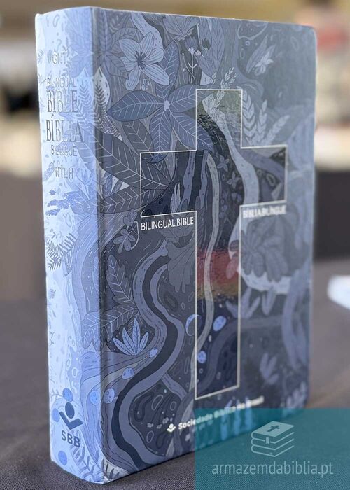 Biblia Bilingue Português (NTLH) Inglês (GNT) Capa Dura Cruz