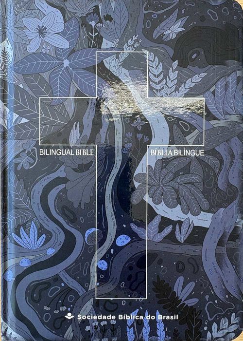 Biblia Bilingue Português (NTLH) Inglês (GNT) Capa Dura Cruz