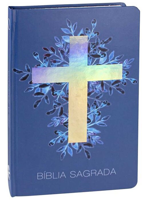 Biblia Sagrada (ARA) Capa Dura Cruz Azul