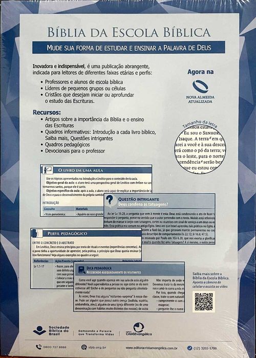 Biblia da Escola Biblica (NAA) Azul