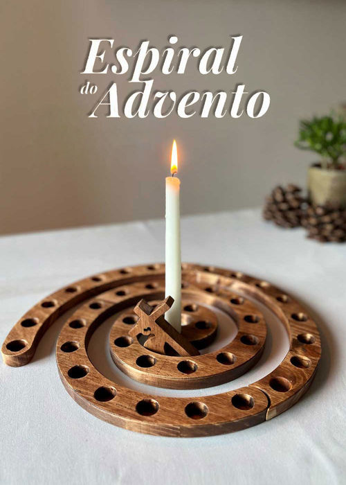 Espiral do Advento - Calendário em Madeira
