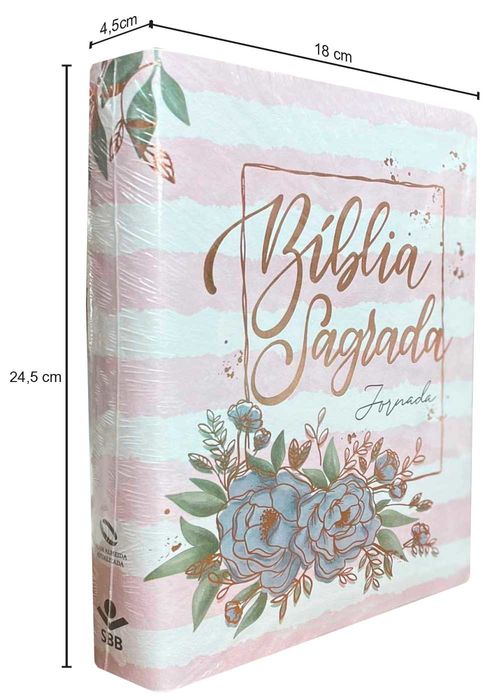 Bíblia Sagrada Jornada (NAA) Capa Luxo - Aguarela