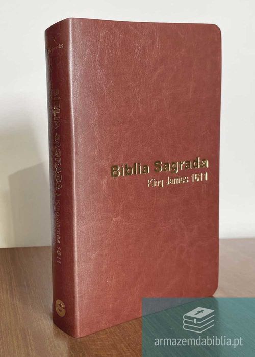 Biblia Sagrada (King James 1611) Luxo - Castanho