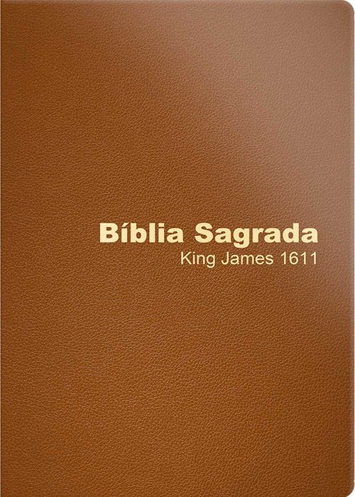 Biblia Sagrada (King James 1611) Luxo - Castanho