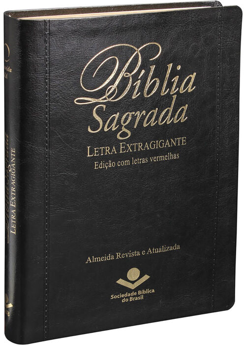 Biblia Sagrada (ARA) Letra Extra Gigante - Preta c/ Indice Letras Vermelhas