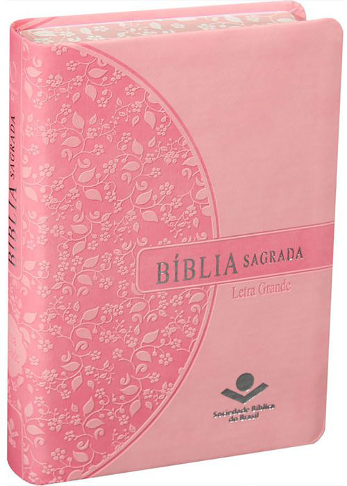 Biblia Sagrada (ARA) Letra Grande - Rosa Beiras Floridas